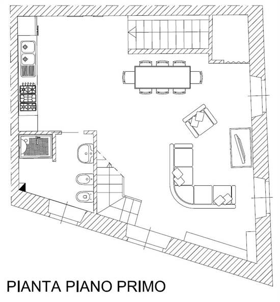 Simulazione arredi piano primo