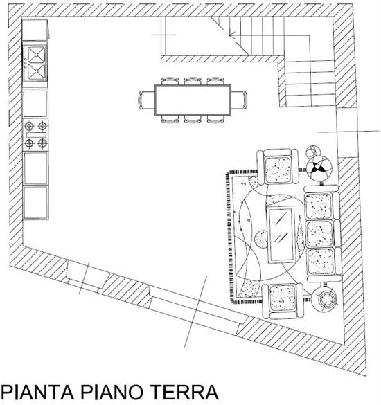 Simulazione arredi piano terra